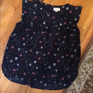 Loft flutter sleeve top